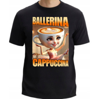 KOSZULKA BALLERINA CAPPUCCINA ITALIAN BRAINROT MEMY TIK TOK MĘSKA