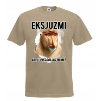 KOSZULKA ŚMIESZNA WESOŁA NOSACZ JANUSZ Z NADRUKIEM SUPER na PREZENT