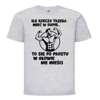 KOSZULKA MĘSKA Z NADRUKIEM WESOŁA ŚMIESZNA SUPER NA PREZENT