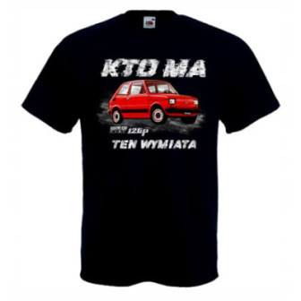 MAŁY FIAT 126p WYMIATA KOSZULKA