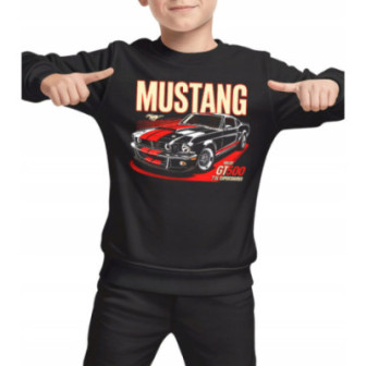 BLUZA dziecieca Mustang Shelby premium nadruk, idealna na prezent dla fana