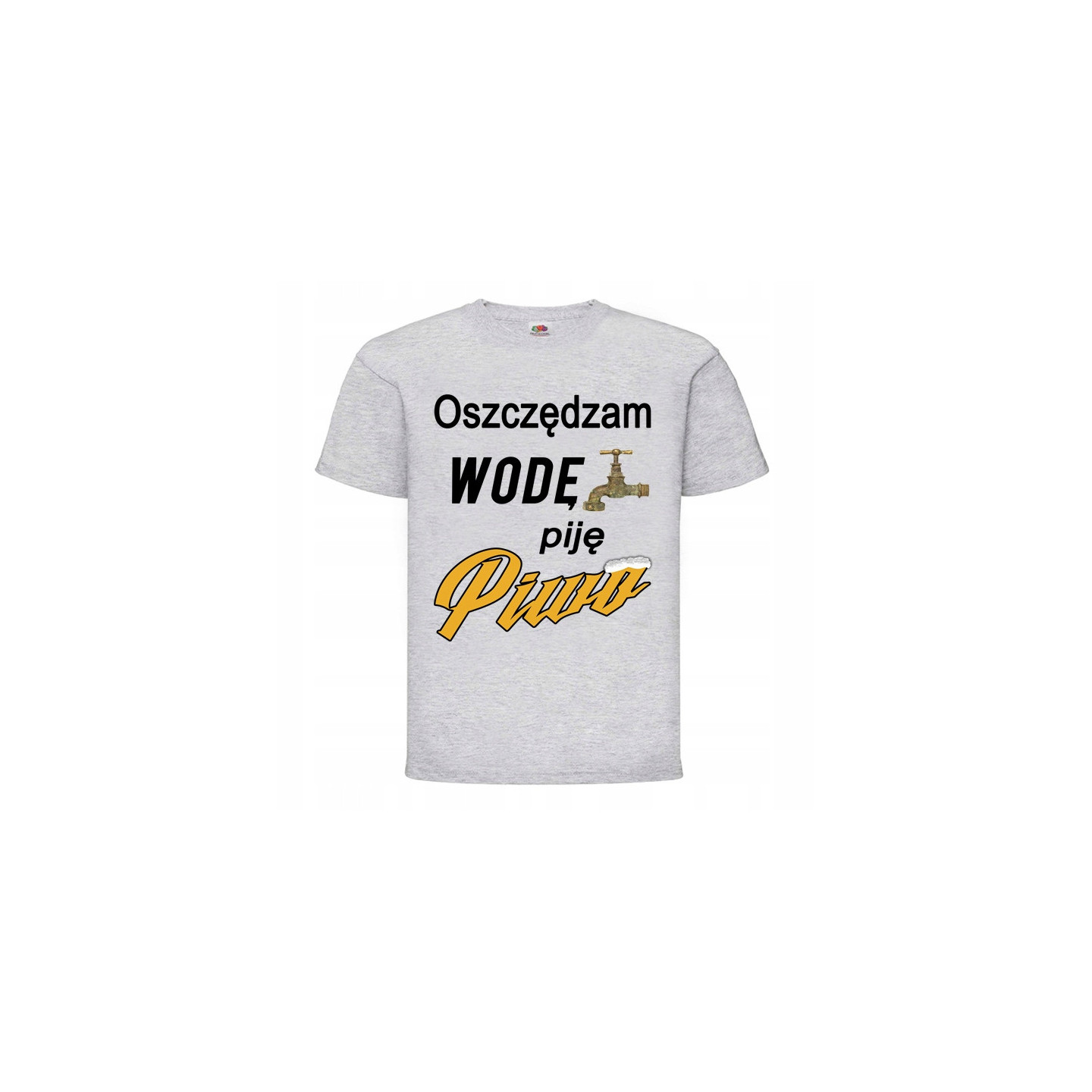 KOSZULKA WESOŁA PREZENT OSZCZĘDZAM WODĘ PIJE PIWO