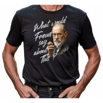 Freud koszulka męska/damska bawełna oryginalny nadruk idealna na prezent.