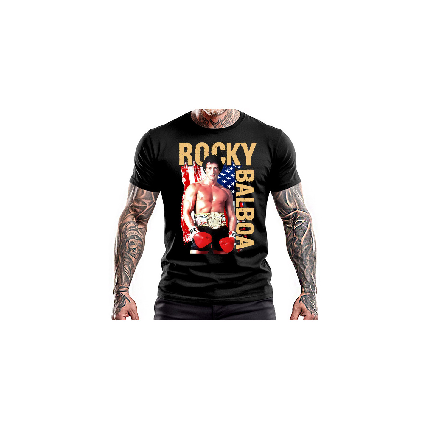 Rocky Balboa koszulka męska kultowa postać film dla miłośnika na prezent.