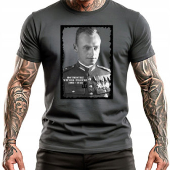 Koszulka męska Witold Pilecki unikalny wzór, prezent dla patrioty!