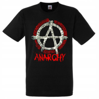 ANARCHY PUNKS NOT DEAD KOSZULKA PRZÓD+TYŁ