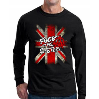 PUNK FUCK THE SYSTEM KOSZULKA long sleeve