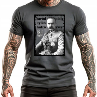 Koszulka patriotyczna Józef Piłsudski symbol polskiej historii - pamiętamy